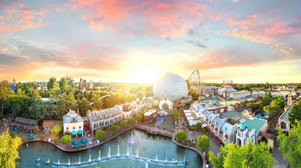 Panorama Europa-Park  Euro-Tower Frankreich