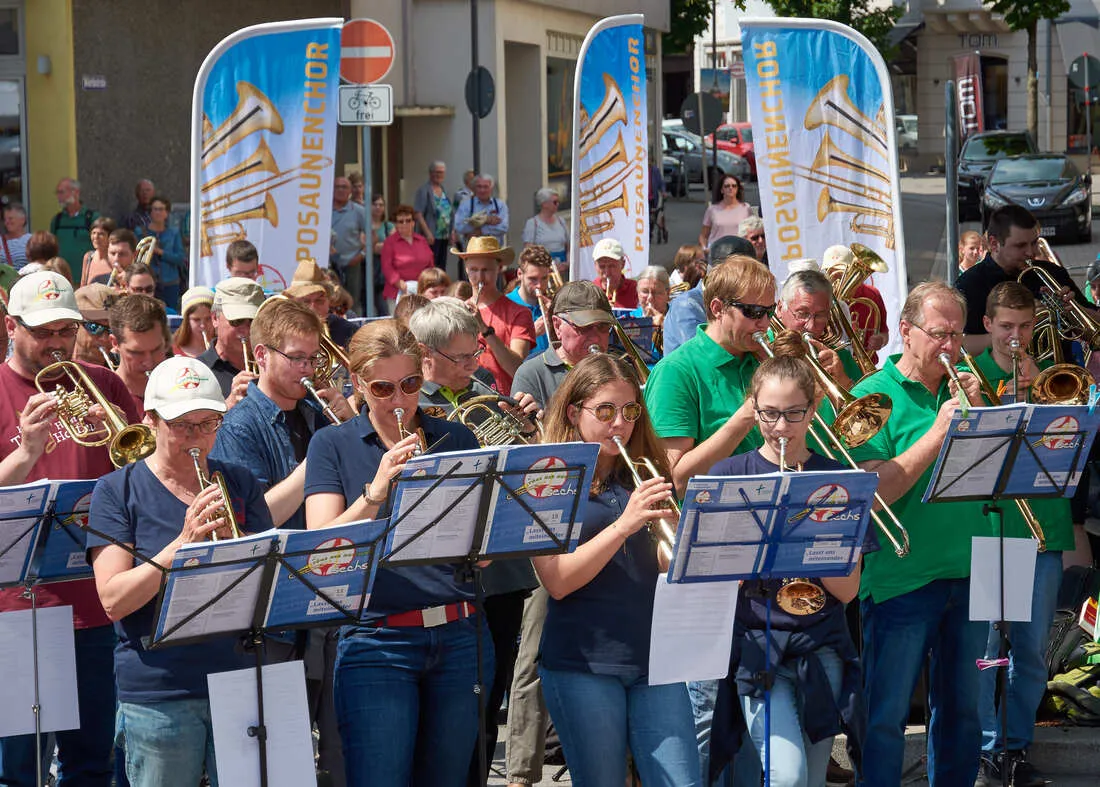 Platzkonzert beim Landesposaunentag in Bruchsal