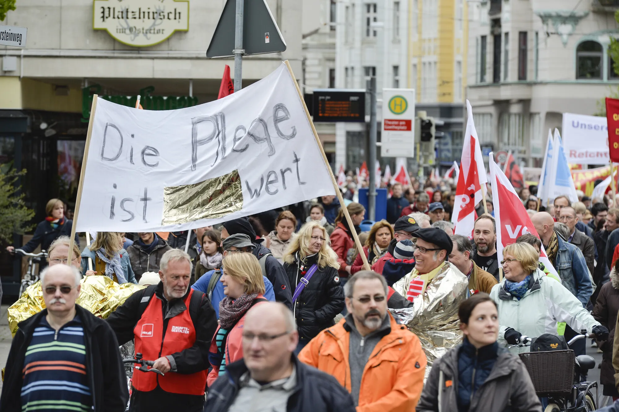 Menschen bei einer Demonstration