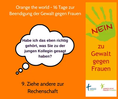 Bildmotiv der Social-Media-Kampagne "Nein zu Gewalt gegen Frauen"