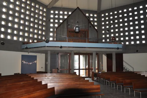 Lukaskirche - Karlsruhe_Blick_Eingang_Orgelempore