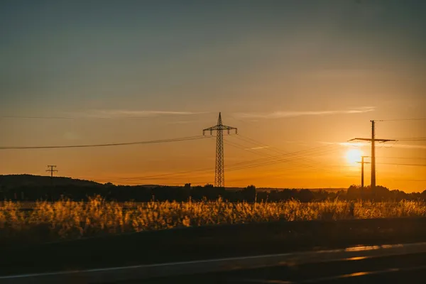 Sonnenuntergang bei Hitze