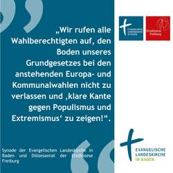Quelle: ekiba - eingebettet von www.ekiba.de Zitat aus der Erklärung
