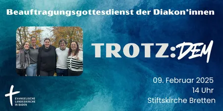 einladung mit schriftzug Trotzdem  foto
