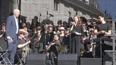 Uraufführung des Albert-Schweitzer-Oratoriums auf dem Marktplatz