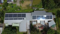 Solaranlage auf der Kita Grüne Aue der Kirchengemeinde Bretten und Gölshausen