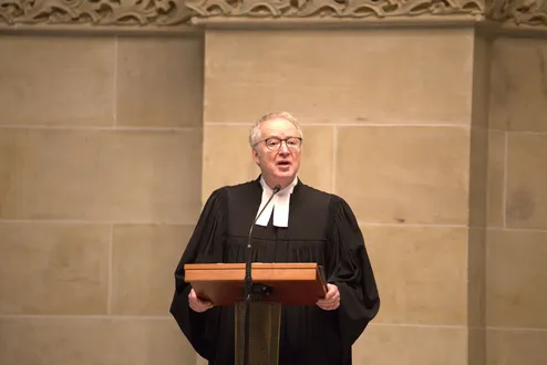 Thomas Schalla im Gottesdienst zum Abschied von Wolfgang Schmidt und zur Einführung von Silke Dangel