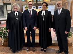 Quelle: ekiba / Ulli Naefken - eingebettet von www.ekiba.de Einführung von Jan Polzer und Anke Spory als Oberkirchenräte