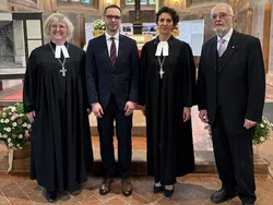 Quelle: ekiba / Ulli Naefken Einführung von Jan Polzer und Anke Spory als Oberkirchenräte