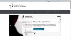 Quelle: ekiba / Stefan Herholz Screenshot Evangelisches Archiv Baden und Württemberg