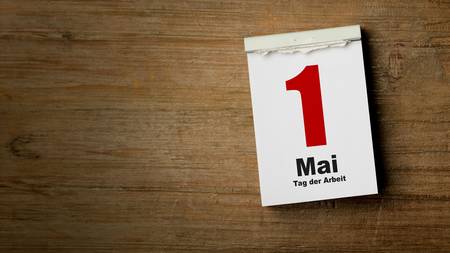 Kalenderblatt mit 1. Mai