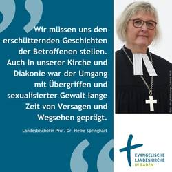 Zitat Landesbischöfin Heike Springhart zu Ergebnissen der Forum Studie