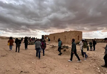 Menschen auf dem Weg in Israel