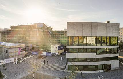 Gebäude der evangelischen Hochschule in Freiburg