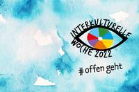 Logo der Interkulturellen Woche und Hashtag "offen geht"