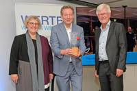 Landesbischöfin Heike Springhart (Karlsruhe), Eckart von Hirschhausen, Landesbischof Heinrich Bedford-Strohm (München)