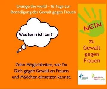 Nein zu Gewalt gegen Frauen