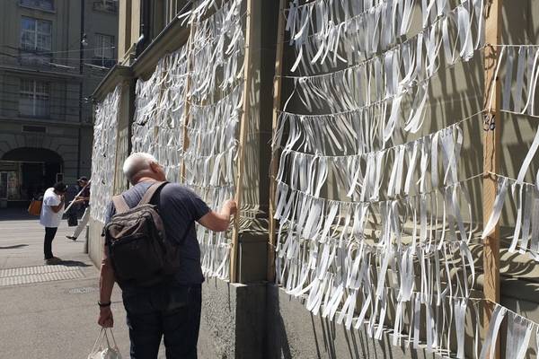 Aktion "Beim Namen nennen" der Offenen Kirche Bern 2021