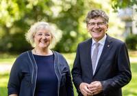 Landesbischöfin Heike Springhart (EKIBA) und Landesbischof Ernst-Wilhelm Gohl (ELKWü)