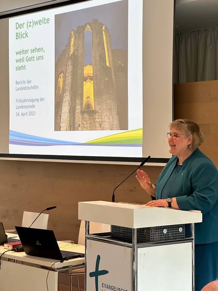 Impressionen aus dem Plenum der Landessynode