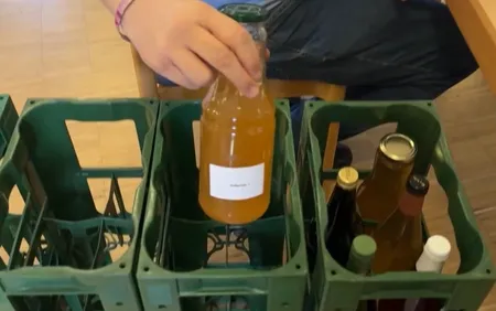 Bild Most in Flaschen beim Mostwettbewerb 2026 in Neckarelz