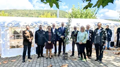 Foto vom Empfang bei der Einführung von Steffen Fadin in sein Amt