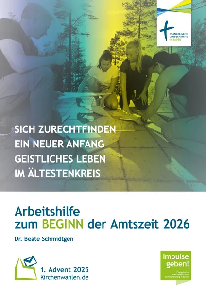 Titelbild der Handreichung der Arbeitshilfe zu BEGINN der Amtszeit