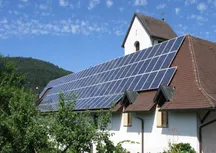 Solardach der Katharinenkirche Seelbach