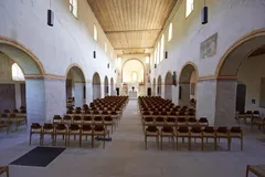 Bild durch den Kirchenraum von St. Cyriak