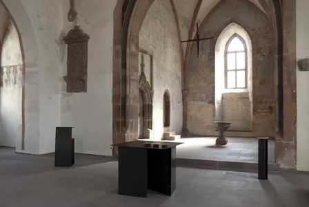 Blick durch den kirchenraum auf die neuen Prinzipalien der Stadtkirche st. Michael in Schopfenheim