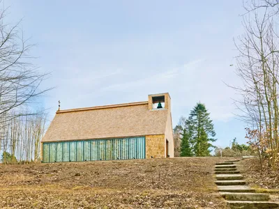 Blick von außen auf die Waldkapelle in Neckarzimmern