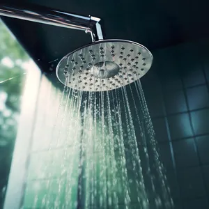 Quelle: AdobeStock KI Duschkopf mit Wasserstrahl