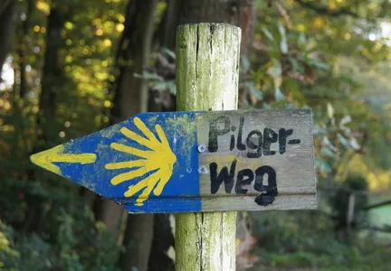 Schild Pilgerweg