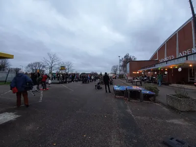 Weihnachten vor dem Boulderhaus