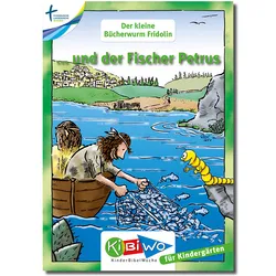 Cover KiBiWo Der kleine Bücherwurm Fridolin ... und der Fischer Petrus