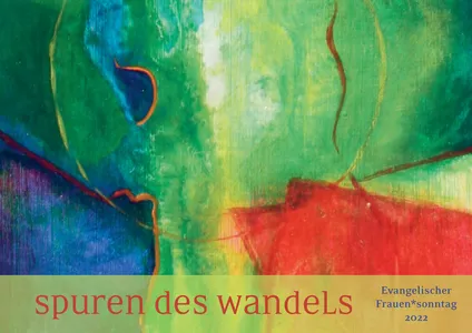 gegenstandslose Grafik in blau-gruen-Tönen