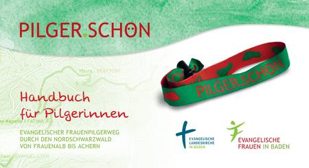 Grünes Pilgerarmband mit Aufdruck Pilger.Schön