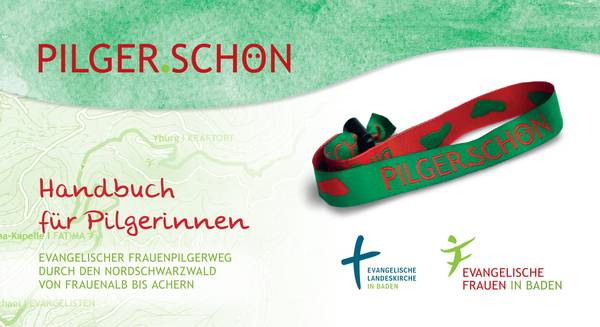 Grünes Pilgerarmband mit Aufdruck Pilger.Schön