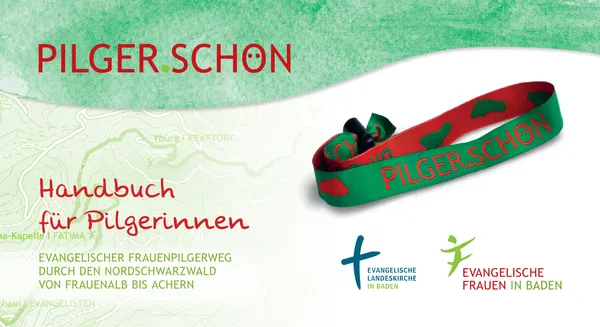 Grünes Pilgerarmband mit Aufdruck Pilger.Schön