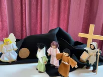Biegepuppenset zu Passion und Ostern