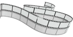 Filmstreifen aufgerollt