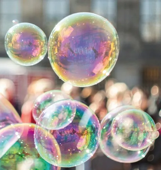 Bunter Seifenblasen