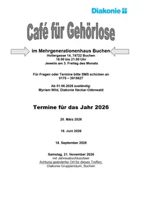 Gehörlosen-Cafe Buchen