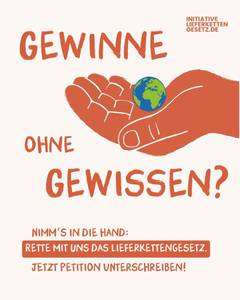 Logo Petition für die Rettung des Lieferkettengesetzes