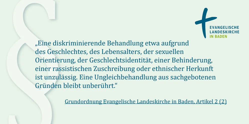 Öffnet externen Link in einem neuen Fenster Quelle: EOK/Ref 2/Stabsstelle Gleichstellung und Diversity Rechtstext Diskriminierungsverbot EKIBA