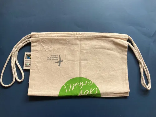 einfach gefalteter Beutel