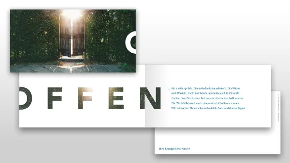 Austrittskarte "Offen 'Tür' "