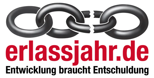 Quelle: erlassjahr.de – Entwicklung braucht Entschuldung e. V. Logo Erlassjahr